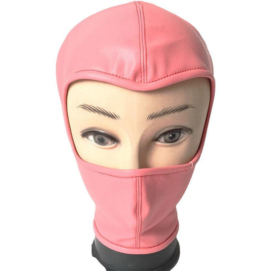 THORN GARDEN™ bondage PU leather hood with exposed eye sockets free shipping