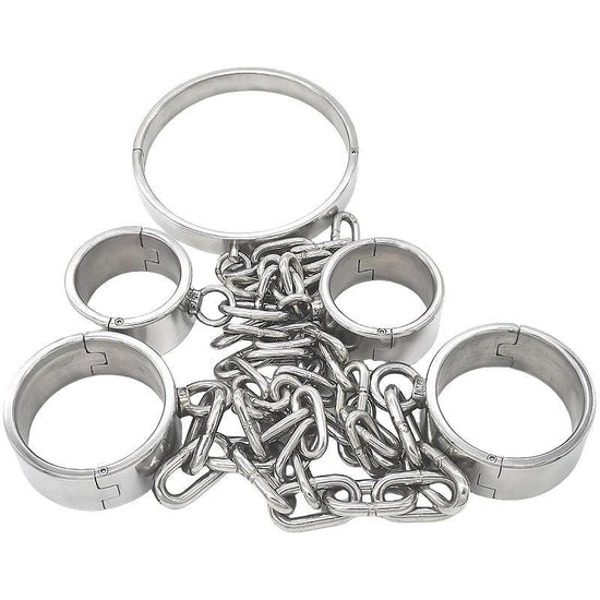 THORN GARDEN™ 4500g bdsm Stainless Steel Shackles Restraint Set and free shipping