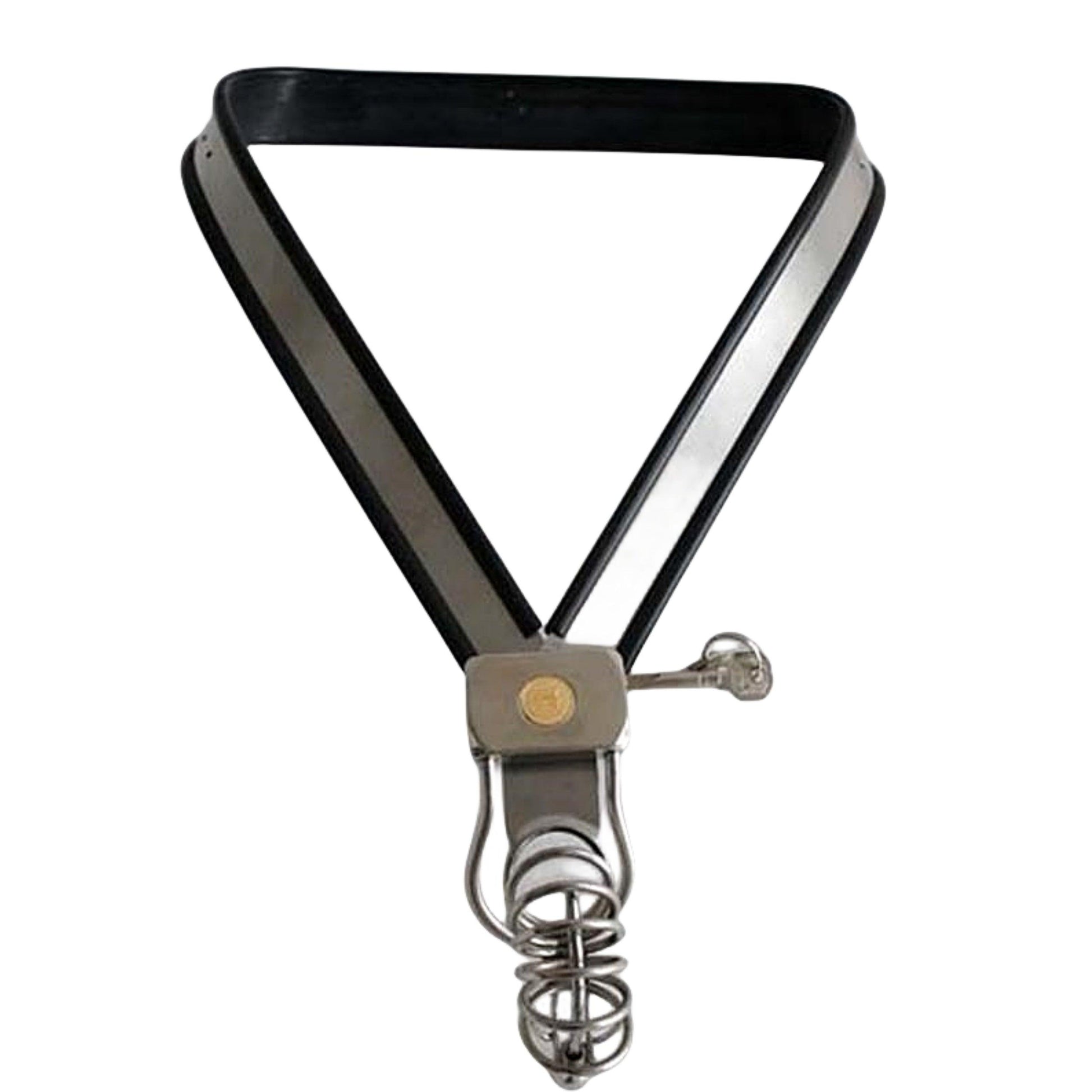 THORN GARDEN™ High-Quality Stainless Steel Y-Type Male Chastity Device with 9 cm Cock Cage and Adjustable Waistband