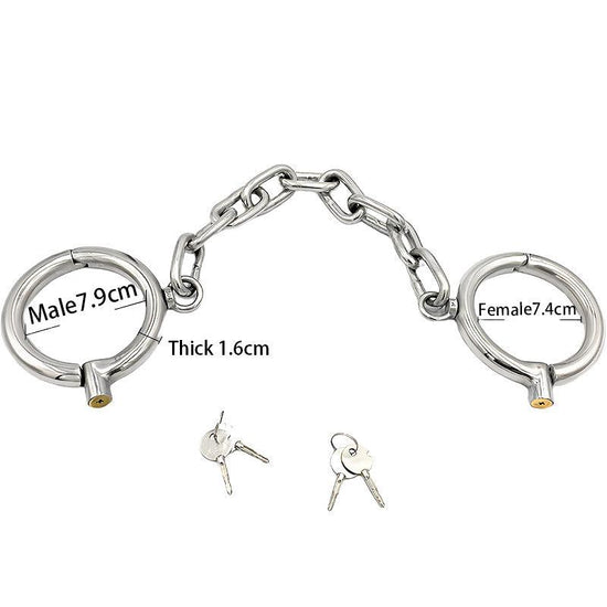 THORN GARDEN™ about 1kg thick 1.6cm Stainless steel ankle cuffs free shipping