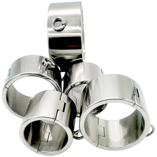 THORN GARDEN™ 4600g 60mm high bdsm Stainless Steel Shackles Restraint Set and free shipping