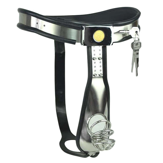 THORN GARDEN™ High-Quality Y-Style Male Chastity Belt with Urethral Sound - Secure Online Shopping
