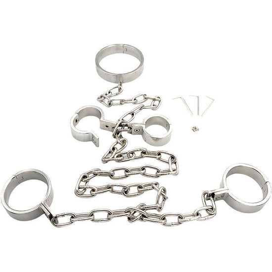 THORN GARDEN™ 3600g 3cm heigh Integrated neck hand and foot cuffs free shipping