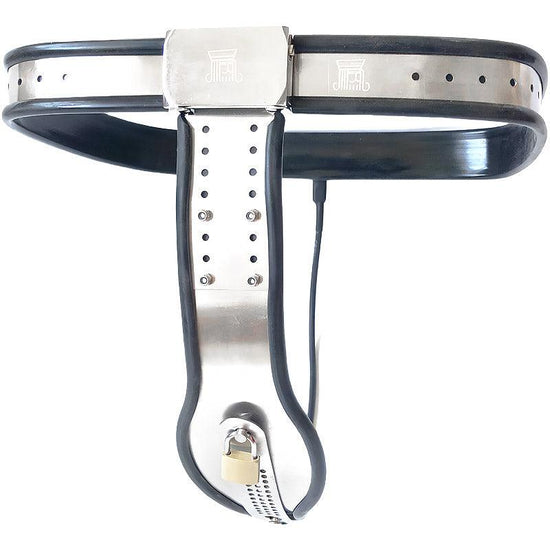 THORN GARDEN™ black single wire chastity belt for women, can be used with anal plug and vaginal plug