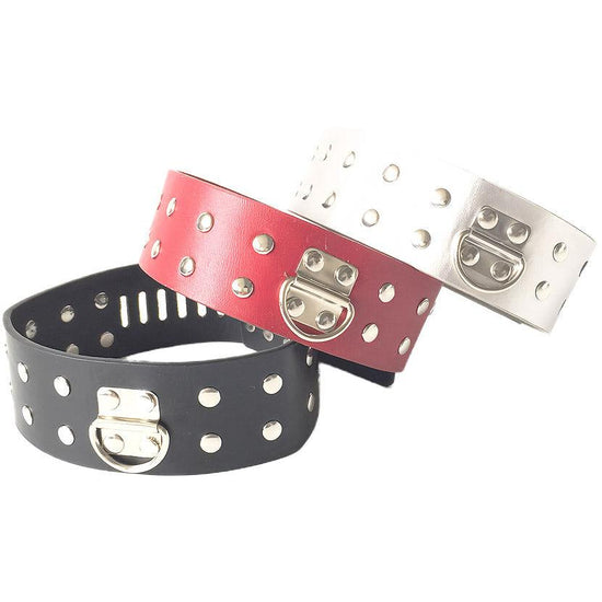 THORN GARDEN™ Leather slave leash collar with free shipping