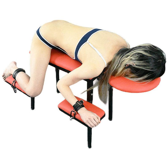 THORN GARDEN™ bdsm red leather spanking bench - Free shipping