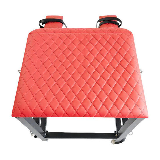 THORN GARDEN™ bdsm red leather spanking bench with wheels free shipping