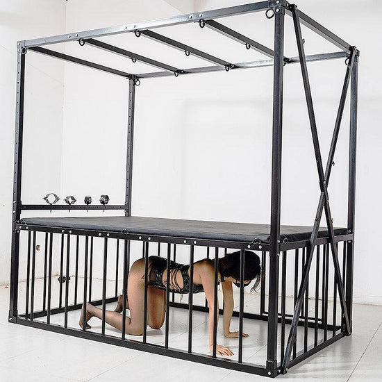 THORN GARDEN™ bdsm cage bed with sex machine - Free Shipping
