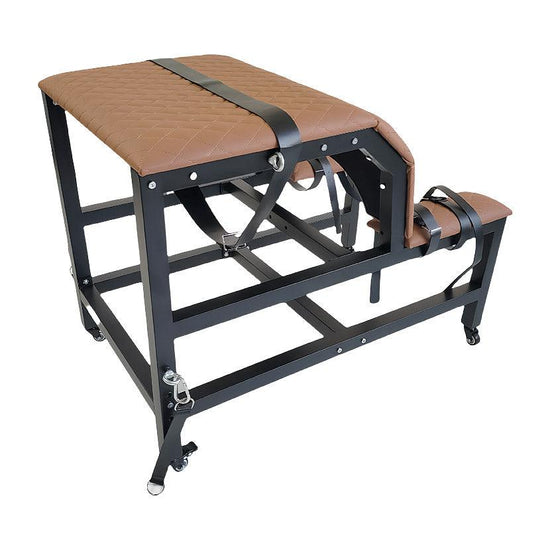 THORN GARDEN™ bdsm red leather spanking bench with wheels free shipping