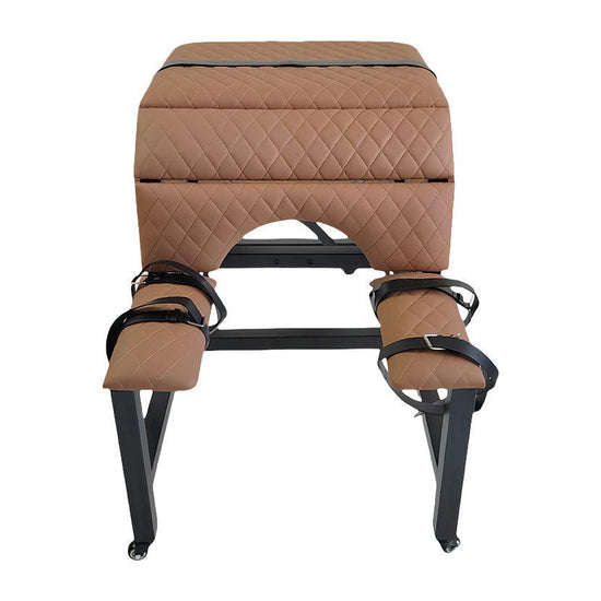 THORN GARDEN™ bdsm red leather spanking bench with wheels free shipping