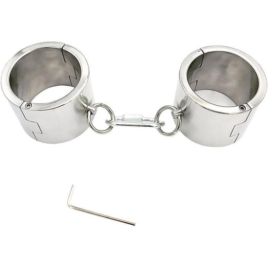 THORN GARDEN™ 1.5kg 6cm heigh Stainless steel screw lock handcuffs with free shipping