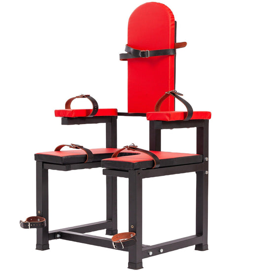 THORN GARDEN™ Red Leather Bdsm Bondage Chair - free shipping