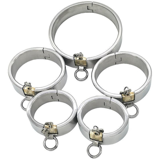THORN GARDEN™ 2400g bdsm Stainless Steel Shackles Restraint Set and free shipping