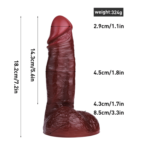 THORN GARDEN™ 1.8in diameter 7.2in long sex machine dildo free shipping G181