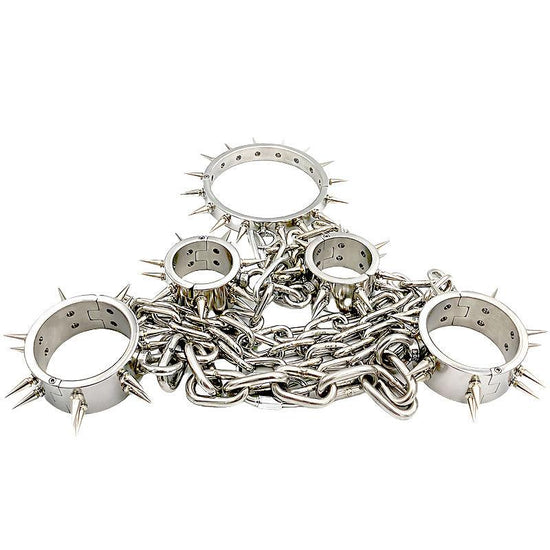 THORN GARDEN™ about 3800g 2cm heigh Spiked hand, foot and neck cuffs free shipping