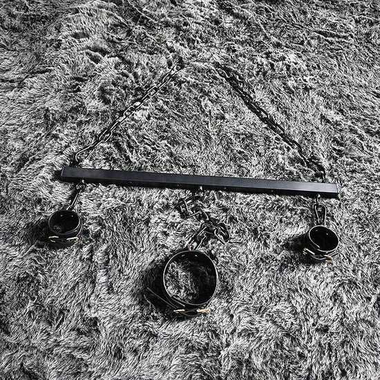 THORN GARDEN™ bdsm metal Spreader Bar with free cuffs and free shipping