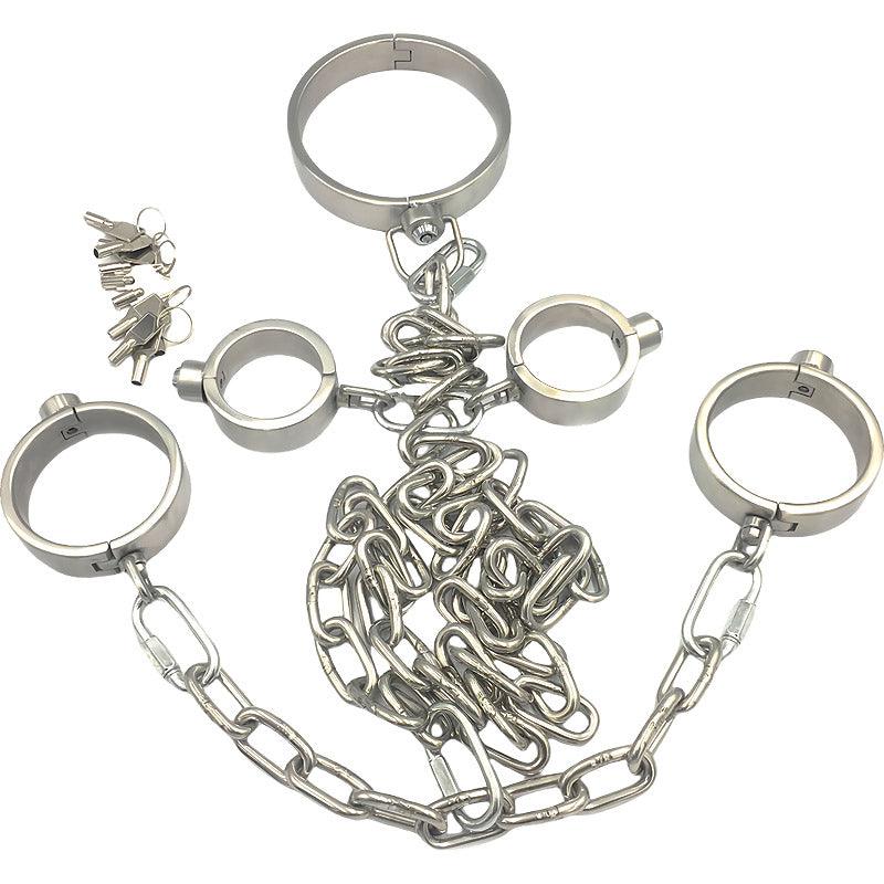 THORN GARDEN™ 3200g 2.5cm heigh Stainless Steel Hand, Foot and Neck Restraint Set