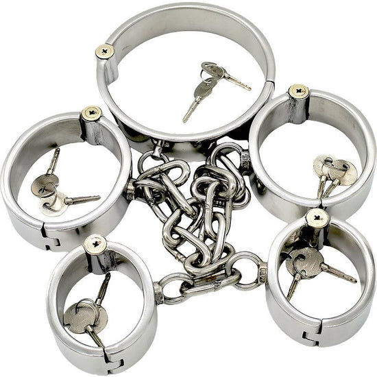 THORN GARDEN™ 2900g bdsm Stainless Steel Shackles Restraint Set and free shipping