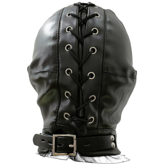 THORN GARDEN™ bdsm leather Hood with eye mask free shipping