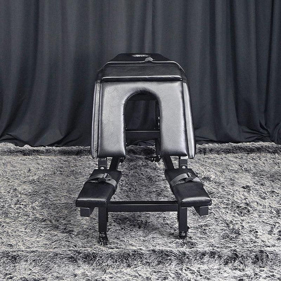 THORN GARDEN™ thick mat black leather spanking bench - Free shipping