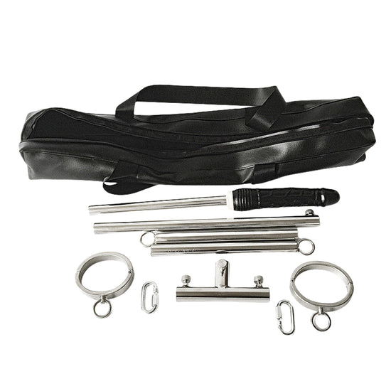 THORN GARDEN™ High-Quality Stainless Steel Standing Posture Bondage Frame with Adjustable Dildo