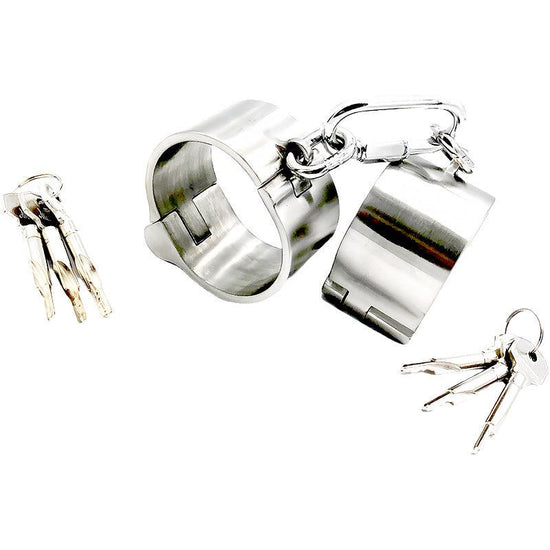 THORN GARDEN™ 0.75kg 4cm heigh Stainless steel latch lock handcuffs with free shipping