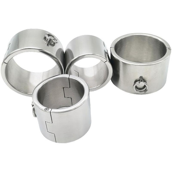 THORN GARDEN™ 4600g 60mm high bdsm Stainless Steel Shackles Restraint Set and free shipping