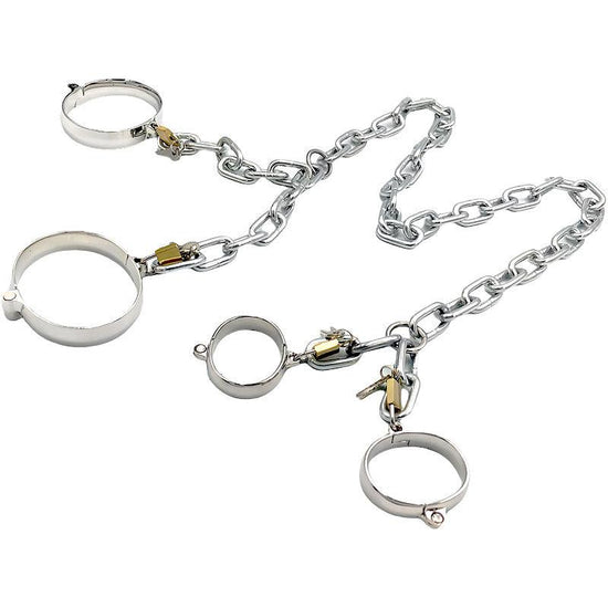 THORN GARDEN™ about 1500g 1.5cm heigh Alloy hand and foot cuffs set free shipping
