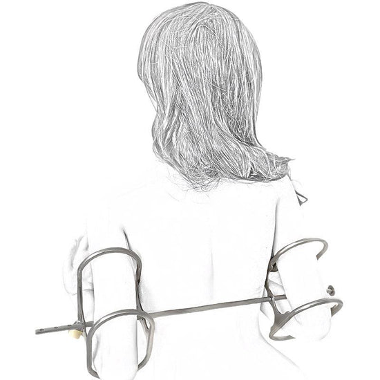 THORN GARDEN™ bdsm Stainless steel elbow cuffs with free shipping