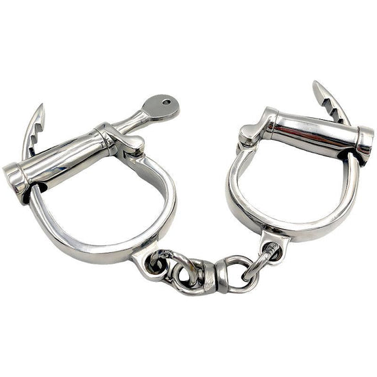 THORN GARDEN™ 0.6kg Stainless steel horseshoe shaped handcuffs with free shipping