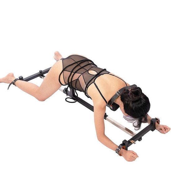 THORN GARDEN™ Upgraded Doggy-Style Four-Limb bondage Rack with leathercuffs- free shipping