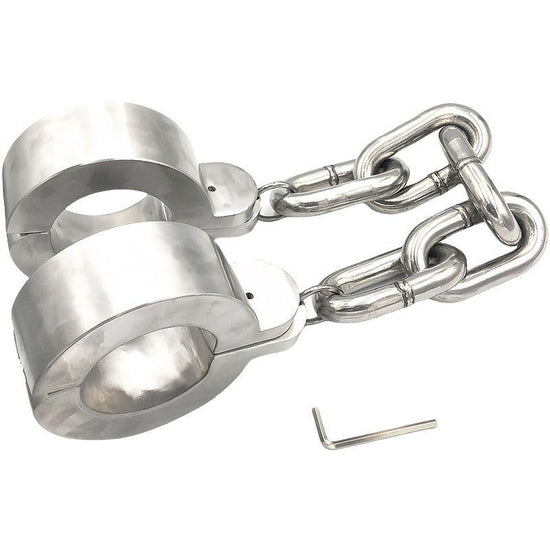 THORN GARDEN™ 12/14kg 6cm heigh 3cm thick stainless steel ankle cuffs and free shipping