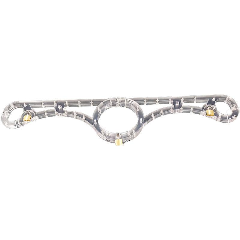 THORN GARDEN™ transparent straight bar wrists and neck restraint free shipping