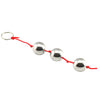 THORN GARDEN™ Large Stainless Steel Pull Chain Beads - 304 Oxidation-Free Construction, 2.5cm Diameter Spheres
