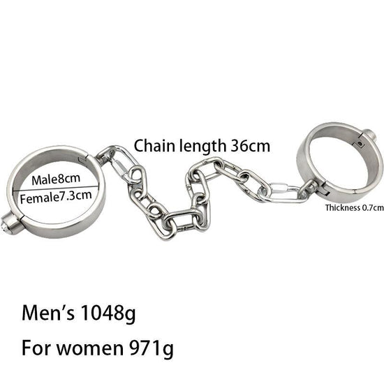 THORN GARDEN™ about 1kg height 2.5cm metal bondage ankle cuffs and free shipping