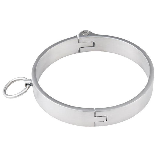 THORN GARDEN™ about 0.4kg 2cm high stainless steel bondage collar and free shipping