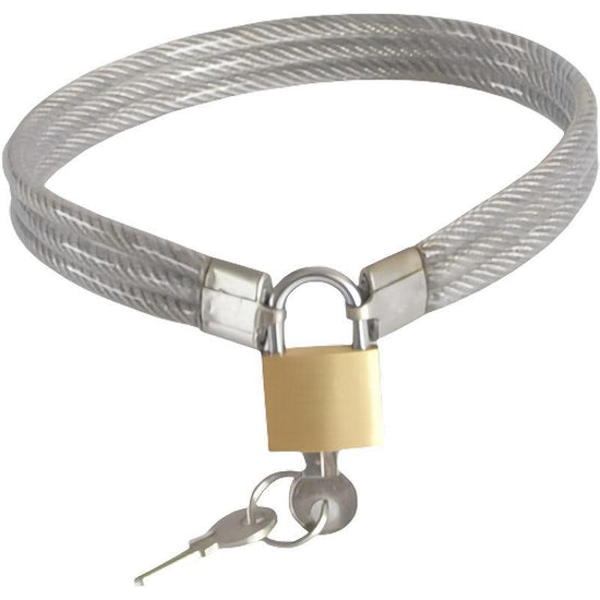 THORN GARDEN™ about 0.68kg stainless steel wire rope bdsm collar free shipping