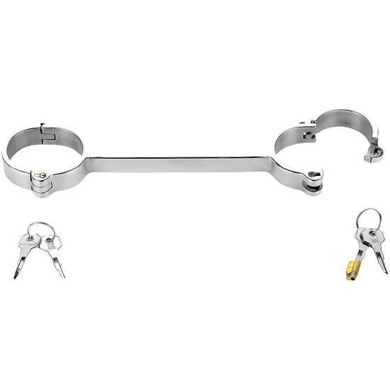 THORN GARDEN™ 0.45kg 28.34cm long Stainless steel latch lock fixed handcuffs free shipping