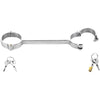 THORN GARDEN™ 0.45kg 28.34cm long Stainless steel latch lock fixed handcuffs free shipping