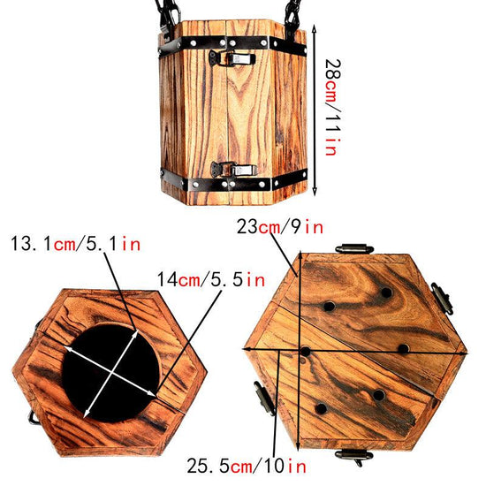 THORN GARDEN™ bdsm Solid wood head closed hanging box free shipping