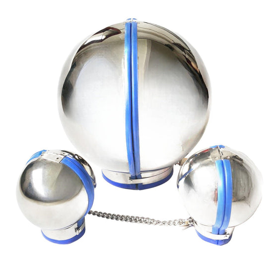 THORN GARDEN™ High-Quality 304 Stainless Steel Ball Gag Headgear & Handcuffs for BDSM