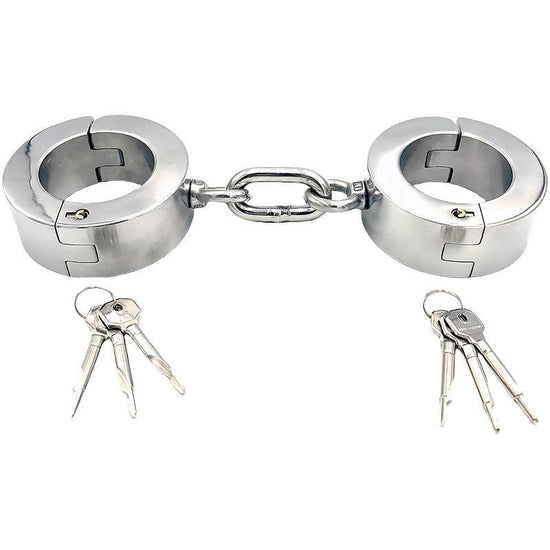 THORN GARDEN™ about 3kg 4cm high Stainless steel key opening handcuffs free shipping