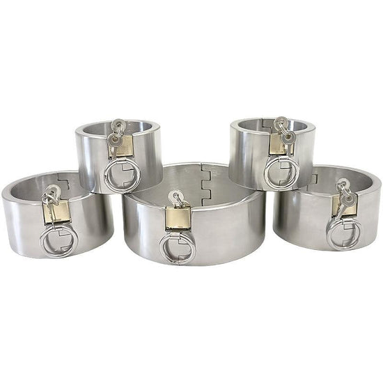 THORN GARDEN™ about 4600g 5cm heigh Stainless Steel Hand, Foot and Neck Restraint Set