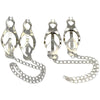 THORN GARDEN™ Butterfly Nipple Clamps with Locking Chain free shipping