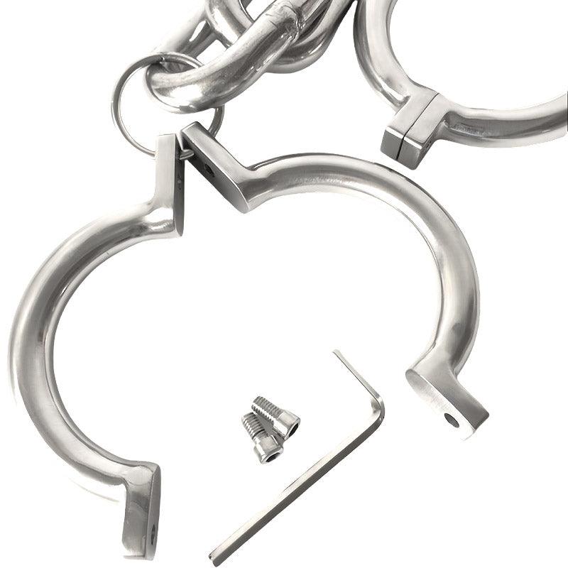 THORN GARDEN™ 3.31Ib 0.63in thick Stainless steel ankle cuffs free shipping