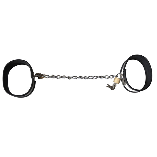 THORN GARDEN™ High-Quality Stainless Steel Ankle Cuffs with Chain Attachment for BDSM Play