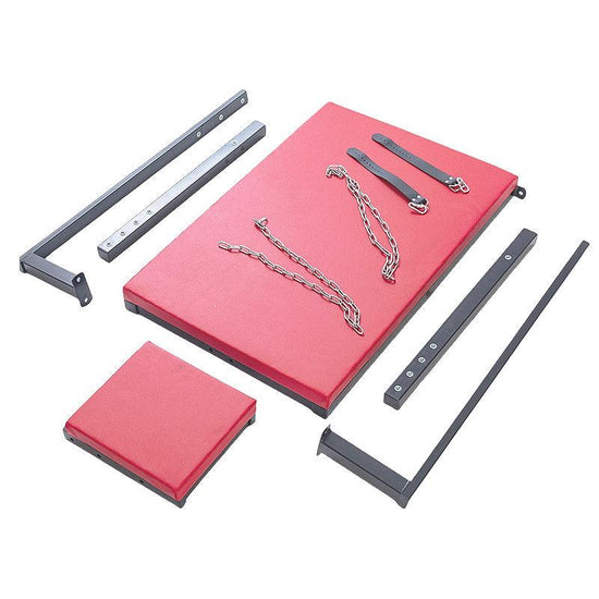 THORN GARDEN™ red leather bdsm bondage chair with sex machine and free shipping