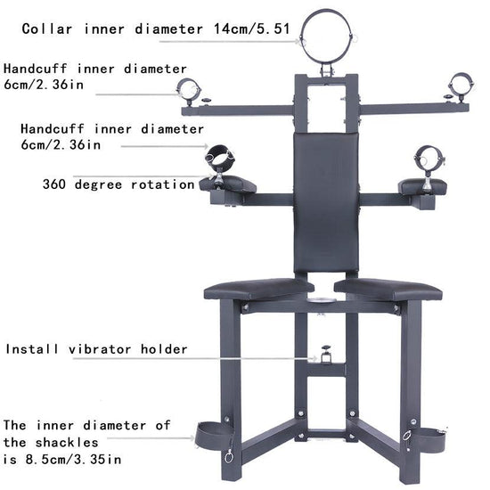 THORN GARDEN™ bdsm training chair and vibrator holder free shipping
