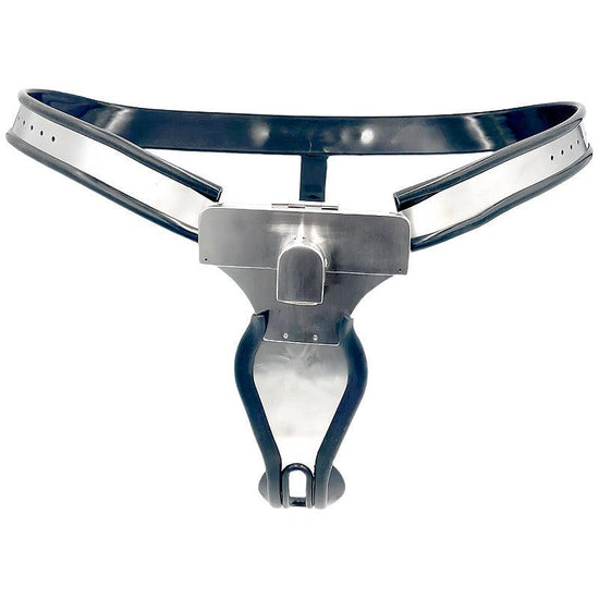 THORN GARDEN™ Stainless steel female chastity belt adapted anal plug vaginal plug