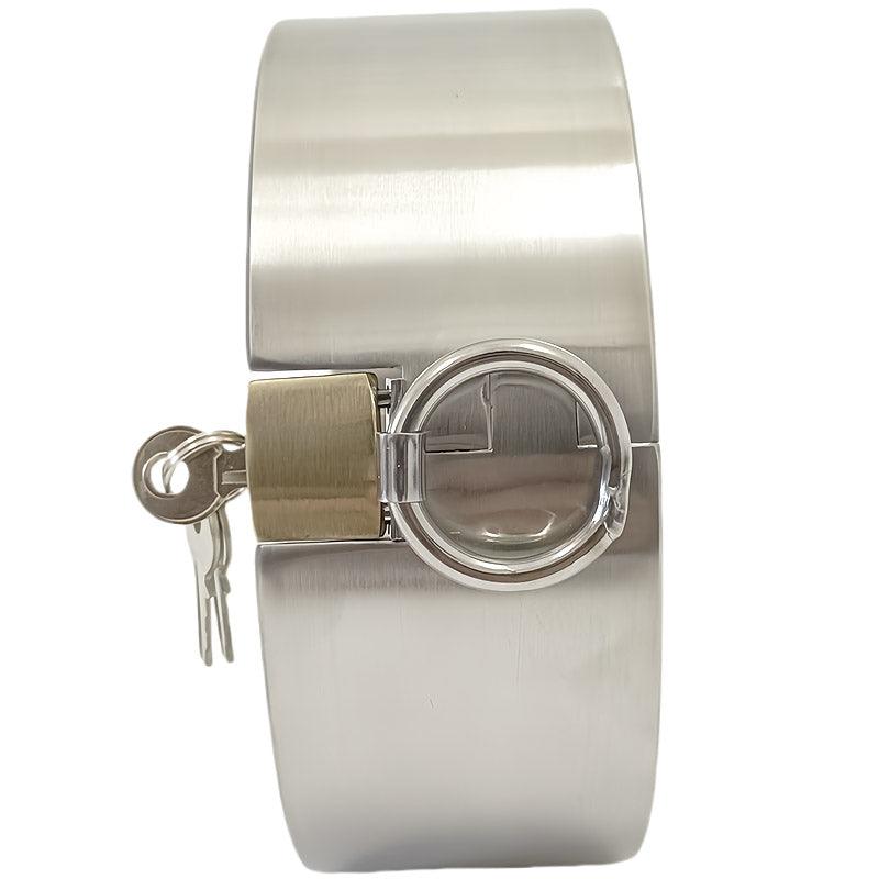 THORN GARDEN™ 1.2kg 5cm high stainless steel bdsm collar with lock and free shipping